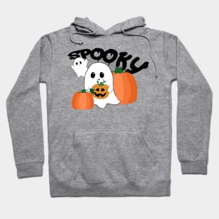 Spooky ghosts and pumpkins Hoodie